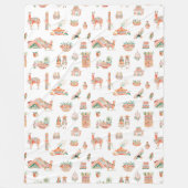 Inca Spirit | Niedlich Illustriert Peru Fleecedecke (Vorderseite)