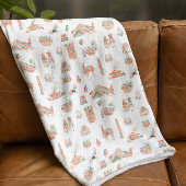 Inca Spirit | Niedlich Illustriert Peru Fleecedecke