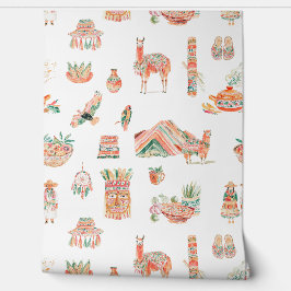 Inca Spirit | Niedlich Illustriert Peru Tapete