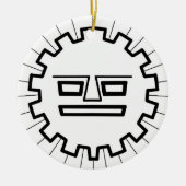 INCA SUN GOD KERAMIK ORNAMENT (Vorne)