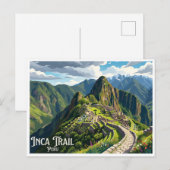 Inca-Trail Cusco Peru Postkarte (Vorne/Hinten)