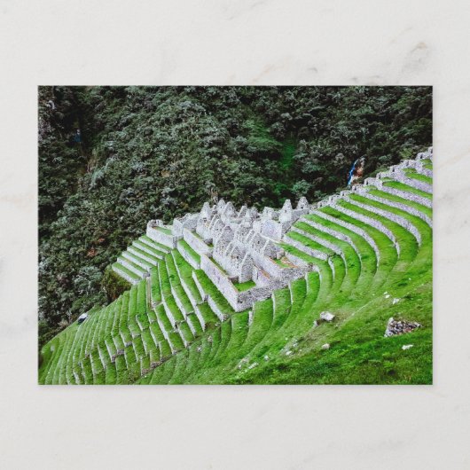 Inca Trail Machu Picchu Peru - Wanderfotografie Postkarte (Vorderseite)