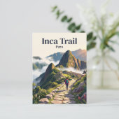 Inca-Trail Peru Postkarte (Stehend Vorderseite)