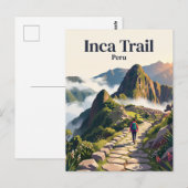 Inca-Trail Peru Postkarte (Vorne/Hinten)