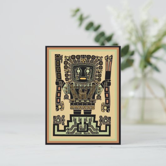 Inca Warrior Postkarte (Stehend Vorderseite)