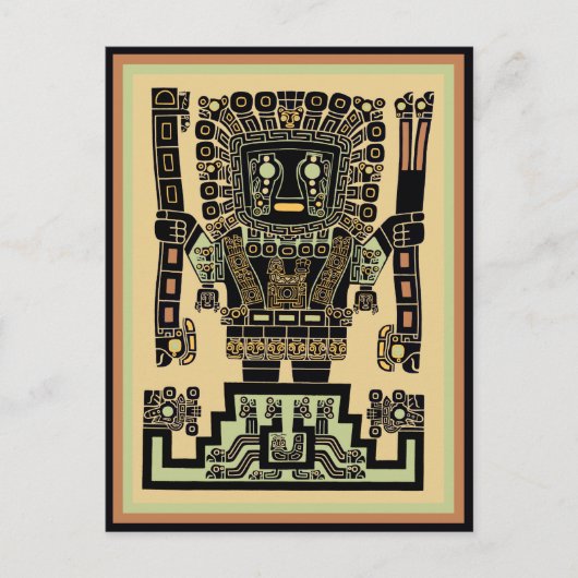 Inca Warrior Postkarte (Vorderseite)