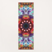 Incandescence Zen Lotus Star Kaleid Yogamatte (Vorderseite)