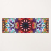 Incandescence Zen Lotus Star Kaleid Yogamatte (Vorderseite (Horizontal))