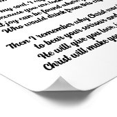 INCARCERATED LIEBT EIN CHRISTMAS POEM POSTER (Ecke)