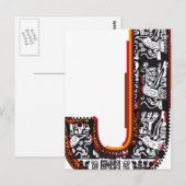 Inca's, Letter J Postkarte (Vorne/Hinten)