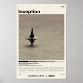 Inception Christopher Nolan Minimalistisch Movie V Poster (Vorne)