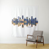 Incheon Skyline Wandteppich (Beispiel)