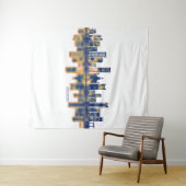 Incheon Skyline Wandteppich (Beispiel (Horizontal))