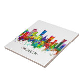 Incheon South Korea Skyline Fliese (Seite)