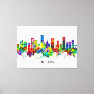 Incheon South Korea Skyline Leinwanddruck