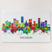 Incheon South Korea Skyline Puzzle (Horizontal)