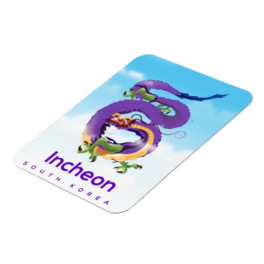 Incheon Südkorea Dragon Magnet (Linke Seite)