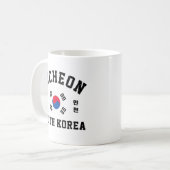 Incheon Südkorea Kaffeetasse (Vorderseite Links)