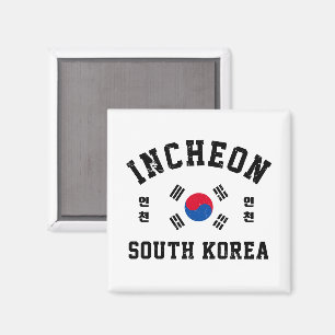 Incheon Südkorea Magnet