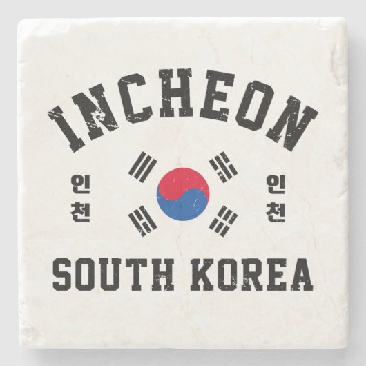 Incheon Südkorea Steinuntersetzer (Vorderseite)