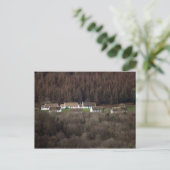 Inchquinn Strohhalme Hütten Postkarte (Stehend Vorderseite)