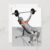 Incline Bench Press Postkarte (Vorne/Hinten)