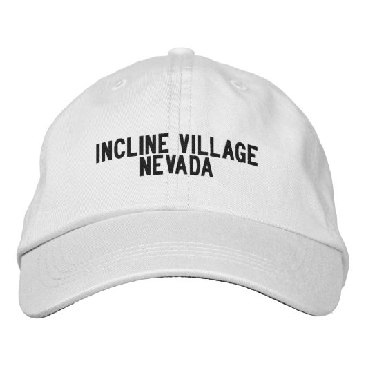 Incline Village Nevada Hat Bestickte Baseballkappe (Vorderseite)