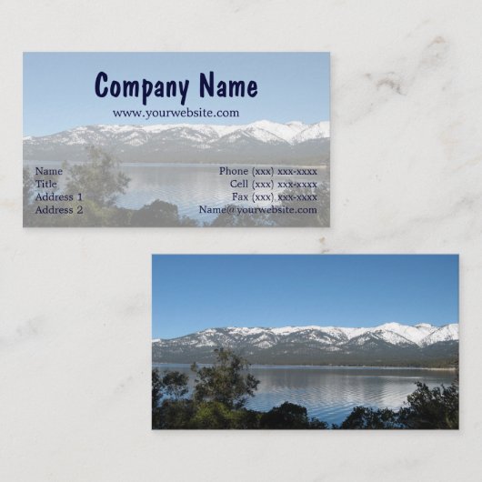 Incline Village, North Shore Lake Tahoe Visitenkarte (Vorne/Hinten)