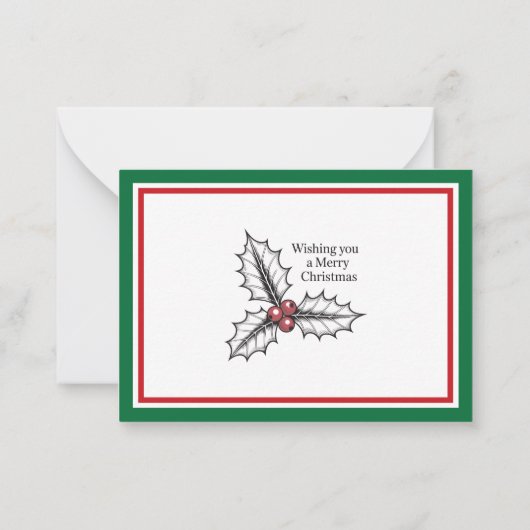 Include A Personal Note with your Christmas Gift Mitteilungskarte (Rückseite)