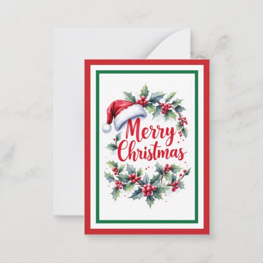 Include A Personal Note with your Christmas Gift Mitteilungskarte (Rückseite)