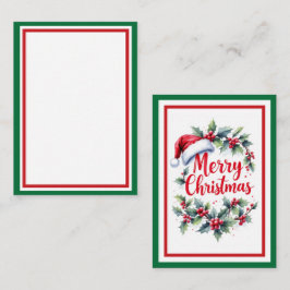 Include A Personal Note with your Christmas Gift Mitteilungskarte