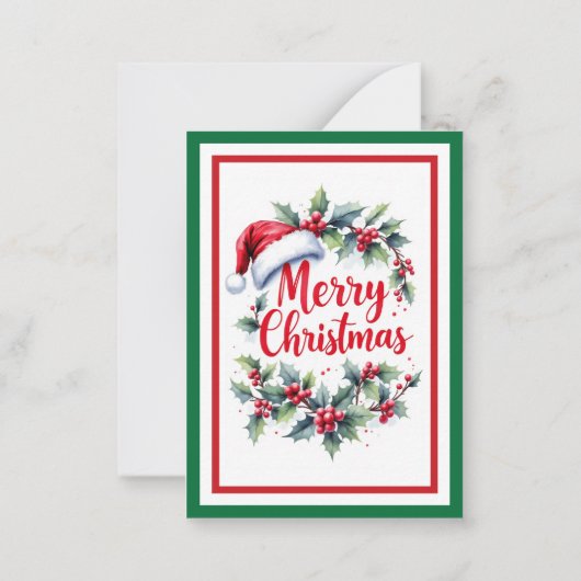 Include A Personal Note with your Christmas Gift Mitteilungskarte (Rückseite)