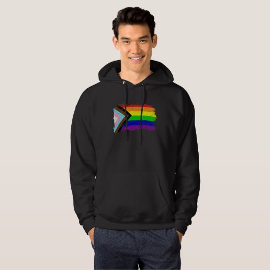 Includes Progress Pride Flag Gay Pride LGBTQ Hoodie (Vorne ganz)