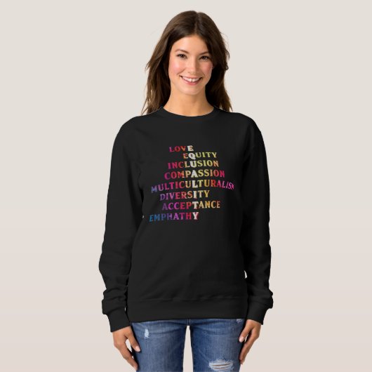 Inclusion acceptance handicap solidarity Diversity Sweatshirt (Vorne ganz)