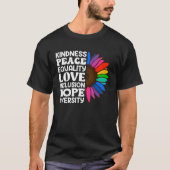 Inclusion Acceptance Kindness Solidarity Awareness T-Shirt (Vorderseite)