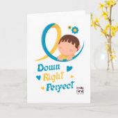 Inclusion for Down Syndrome - Perfect Karte (Gelbe Blume)