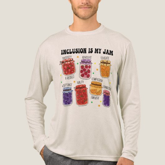 Inclusion is my Jam Funny Tri-Blend Shirt (Vorderseite)