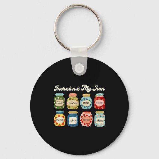 Inclusion Is My Jam Shirt Diversity Equality Aware Schlüsselanhänger (Vorderseite)