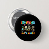 Inclusion Isn't Y Halloween Sped Teacher Women Men Button (Vorne & Hinten)