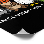 Inclusion Isn't Y Slp Halloween Sped Teacher Anima Poster (Ecke)