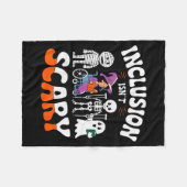Inclusion Isn't Y Sped Halloween Special Education Fleecedecke (Vorderseite (Horizontal))