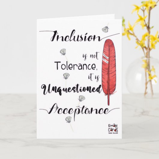 Inclusion Matters - Acceptance Karte (Gelbe Blume)