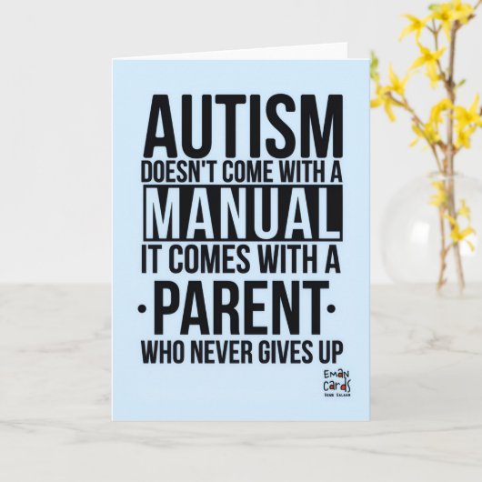 Inclusion Matters - Autism Karte (Gelbe Blume)