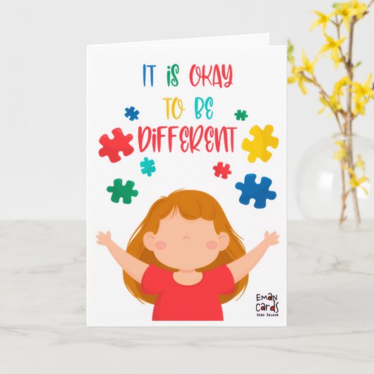 Inclusion Matters - Be Different Karte (Gelbe Blume)