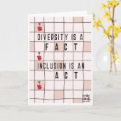 Inclusion Matters - Diversity Karte (Gelbe Blume)