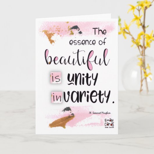 Inclusion Matters - Quote Karte (Gelbe Blume)