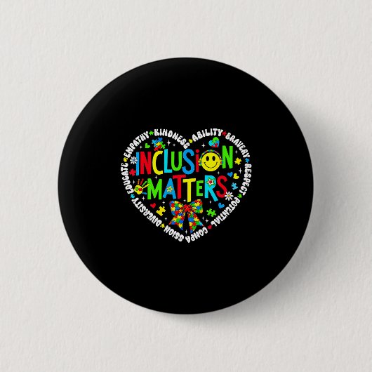 Inclusions-Sonderpädagogik-Lehrer Autismus Button (Vorderseite)