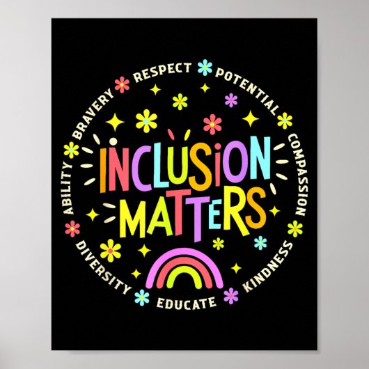 Inclusions-Sonderschullehrer Autismus Poster (Vorne)