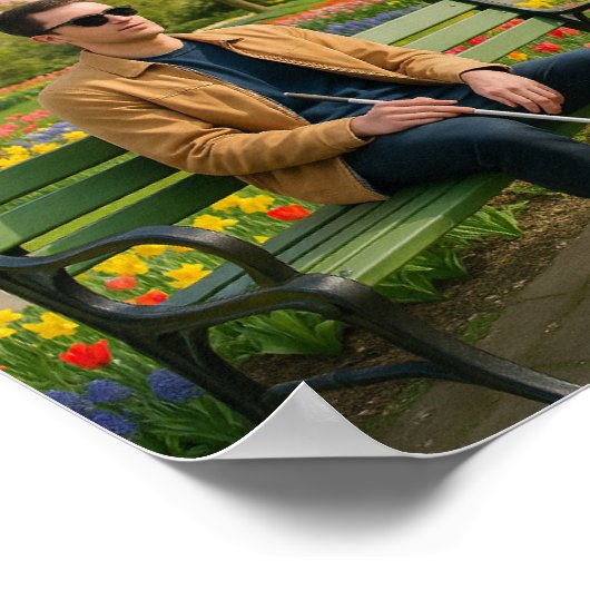 Inclusive  Spring Wall Art, Blind AwarenessGarden Poster (Ecke)