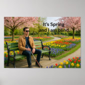 Inclusive  Spring Wall Art, Blind AwarenessGarden Poster (Vorne)